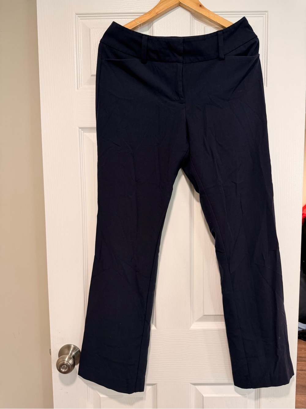 New York & Company Navy Boot-Cut Dress Pants
